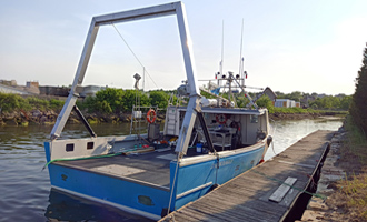 F/V Encourager, 48-foot Colindale fiberglass vessel designed for offshore surveys & sampling
