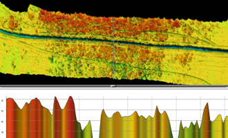 Multibeam Eelgrass Detection along a Utility Crossing Confirmed Using Towed Video