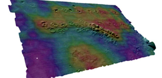 Backscatter from Multibeam used to Map Disposed Sediments