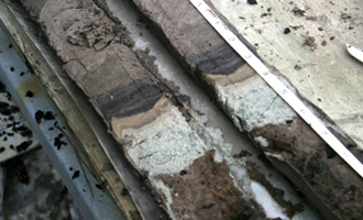 Example Vibracore Showing Stratigraphy