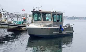 Trailered R/V Cyprinodon based out of Falmouth, MA